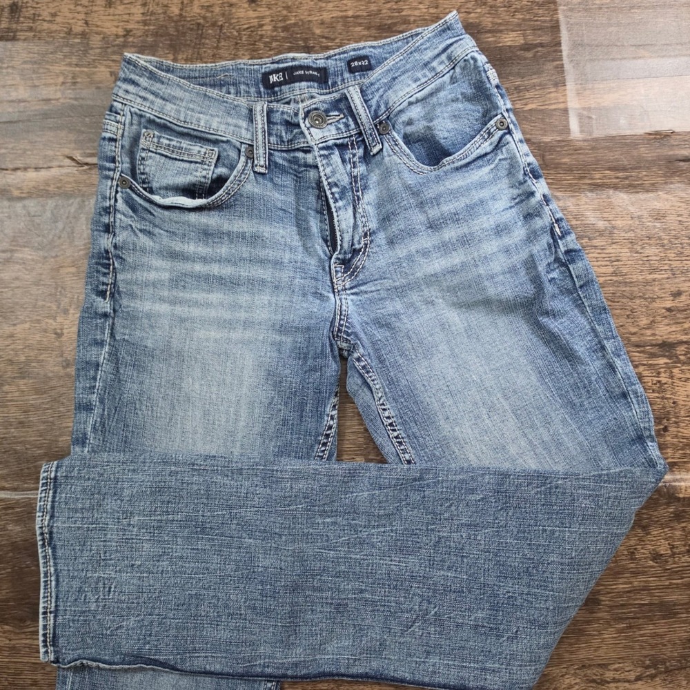 BKE Jake Straight Jeans Mens 28x32 Blue Medium Wash Stretch Denim